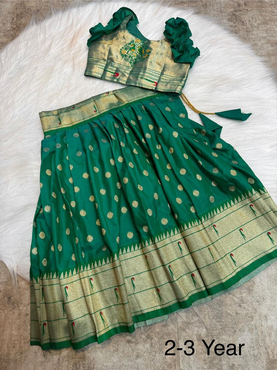 1 Paithani Kids Lehenga