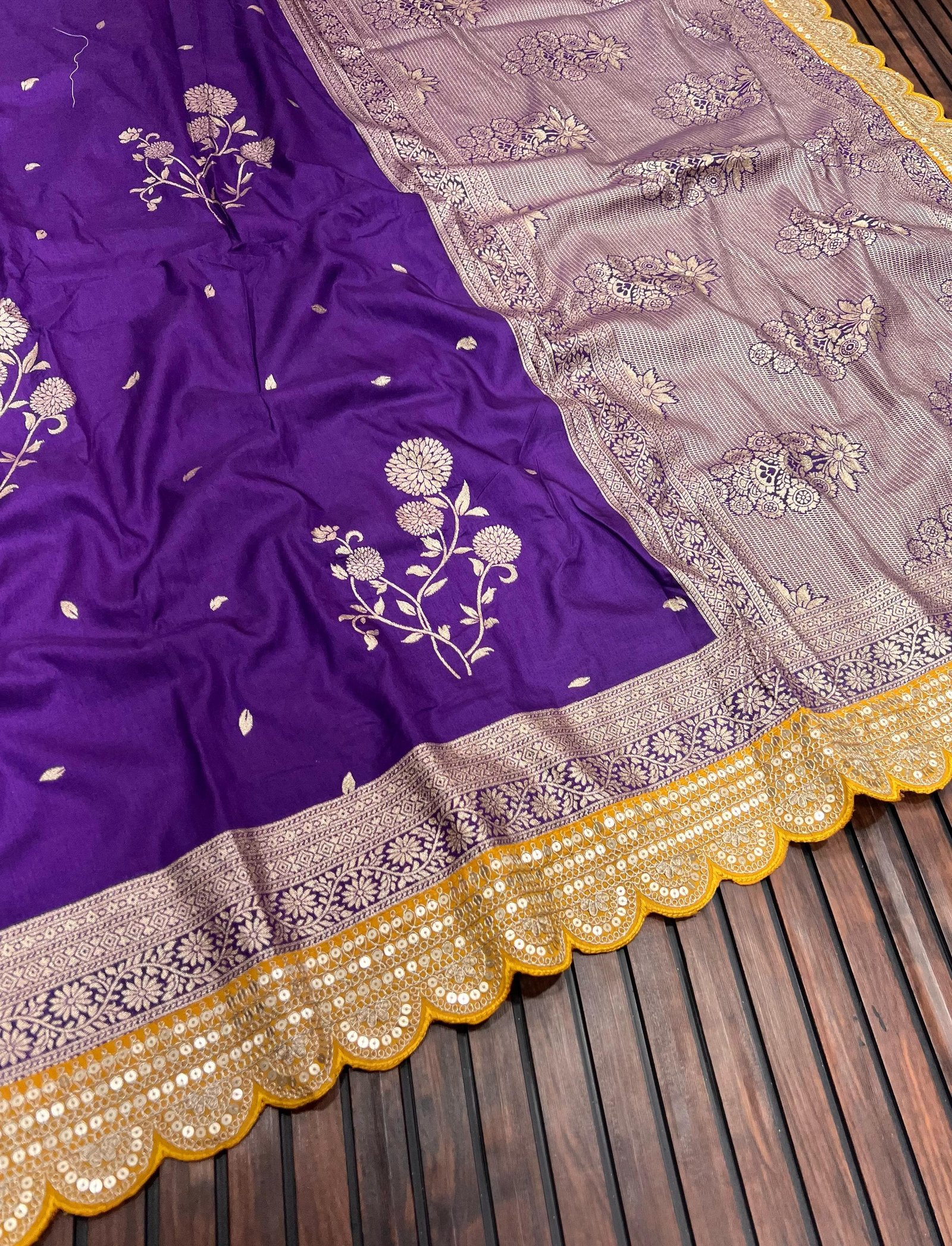 Pure Banarasi Dola Silk Saree image 14