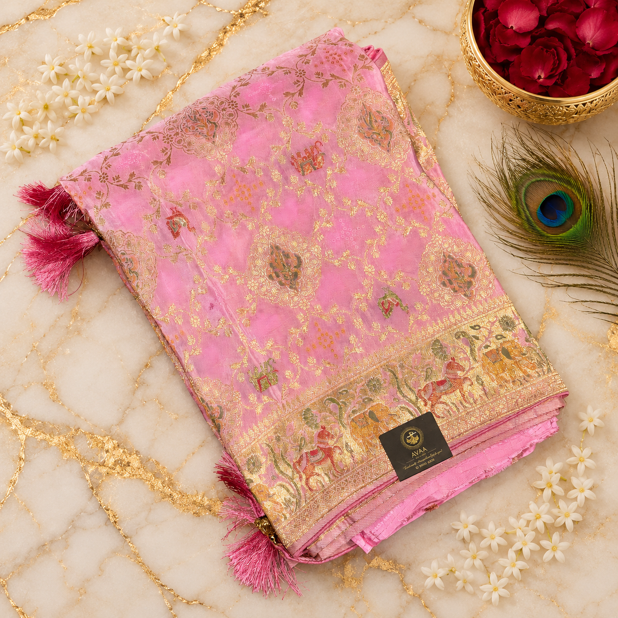 Pure Gaji Ghatchola Sarees image 13