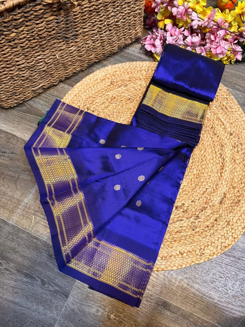 Kalanjali Maharani Paithani Pure Silk image 44