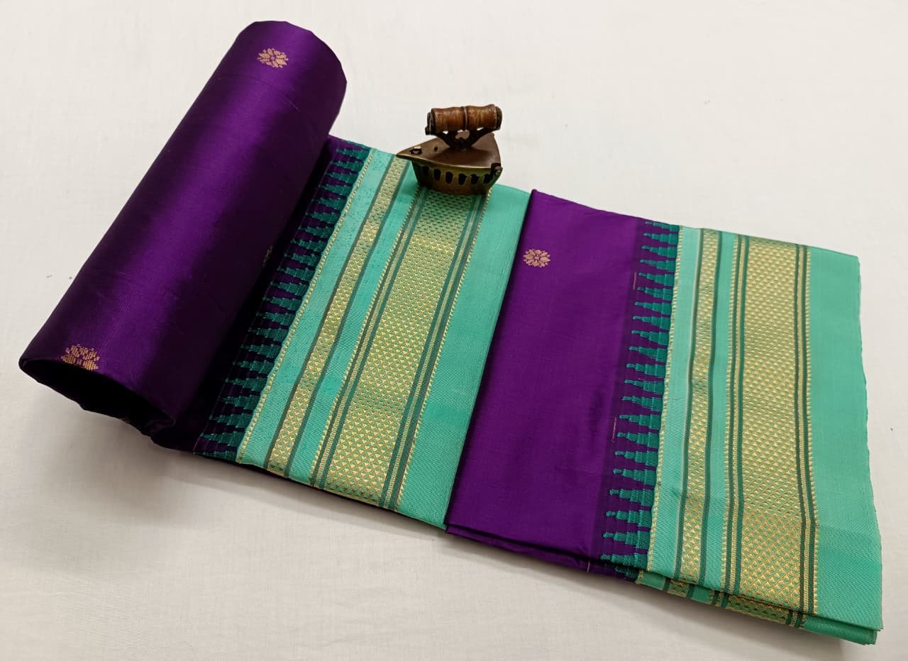 Chandrakor Paithani Pure Silk image 45