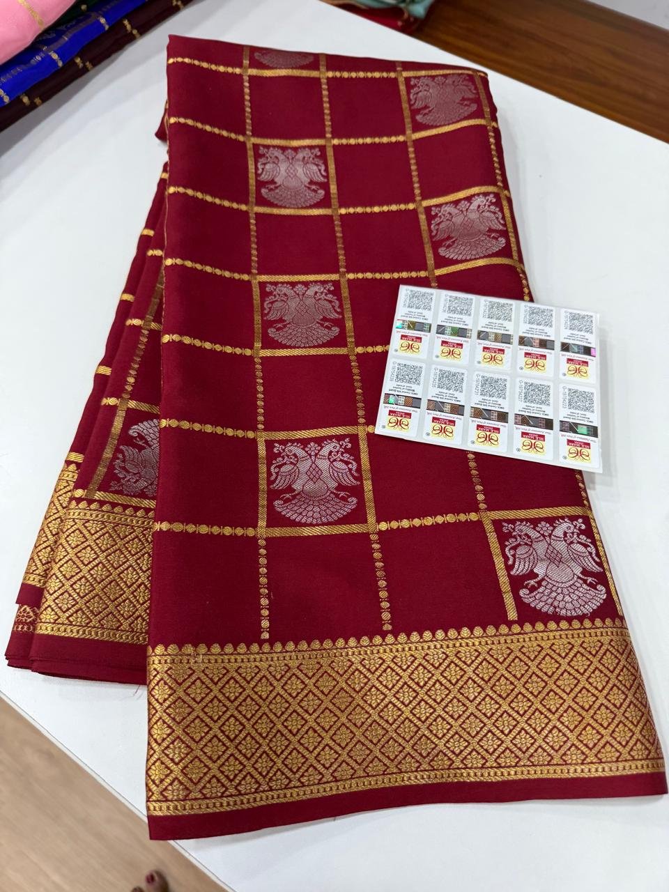 5 Pure Mysore Silk Sarees image 22