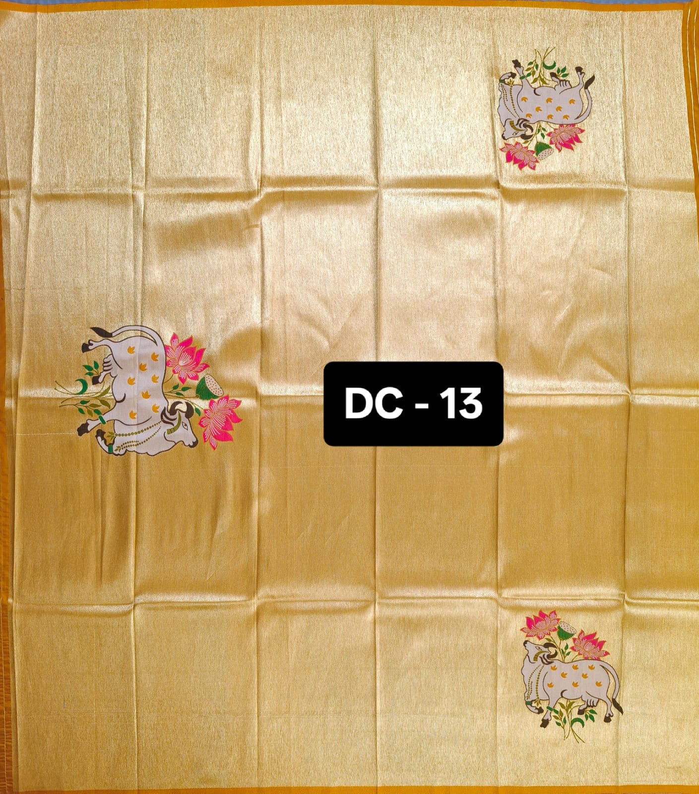 3 Paithani Blouse Piece gold Border