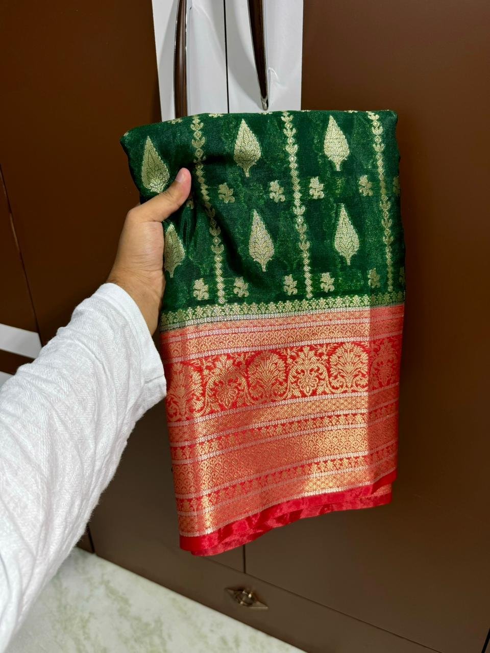 Banarasi Dybal Dupion Silk Saree image 20