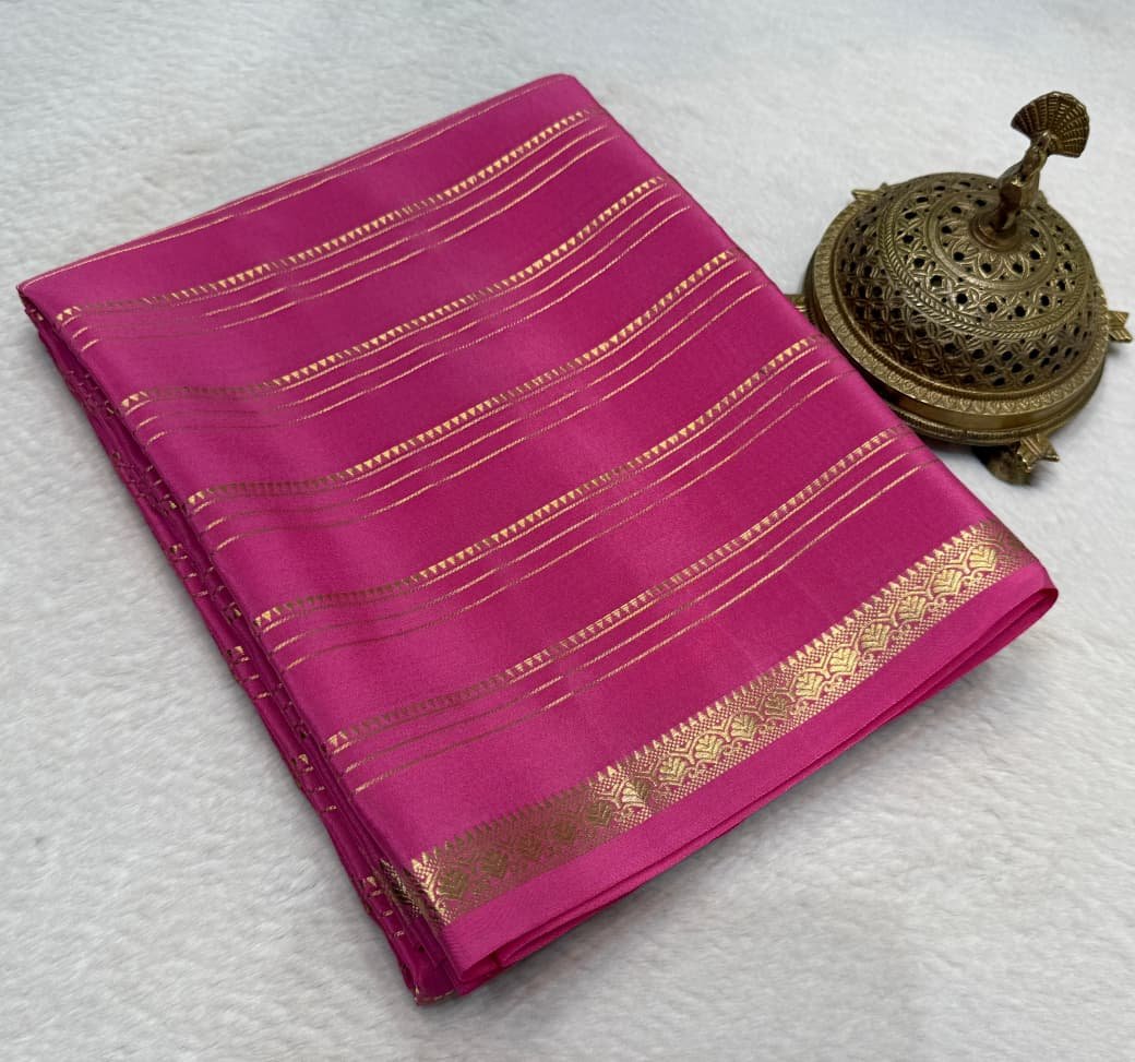 Semi Mysore Silk Sarees image 3