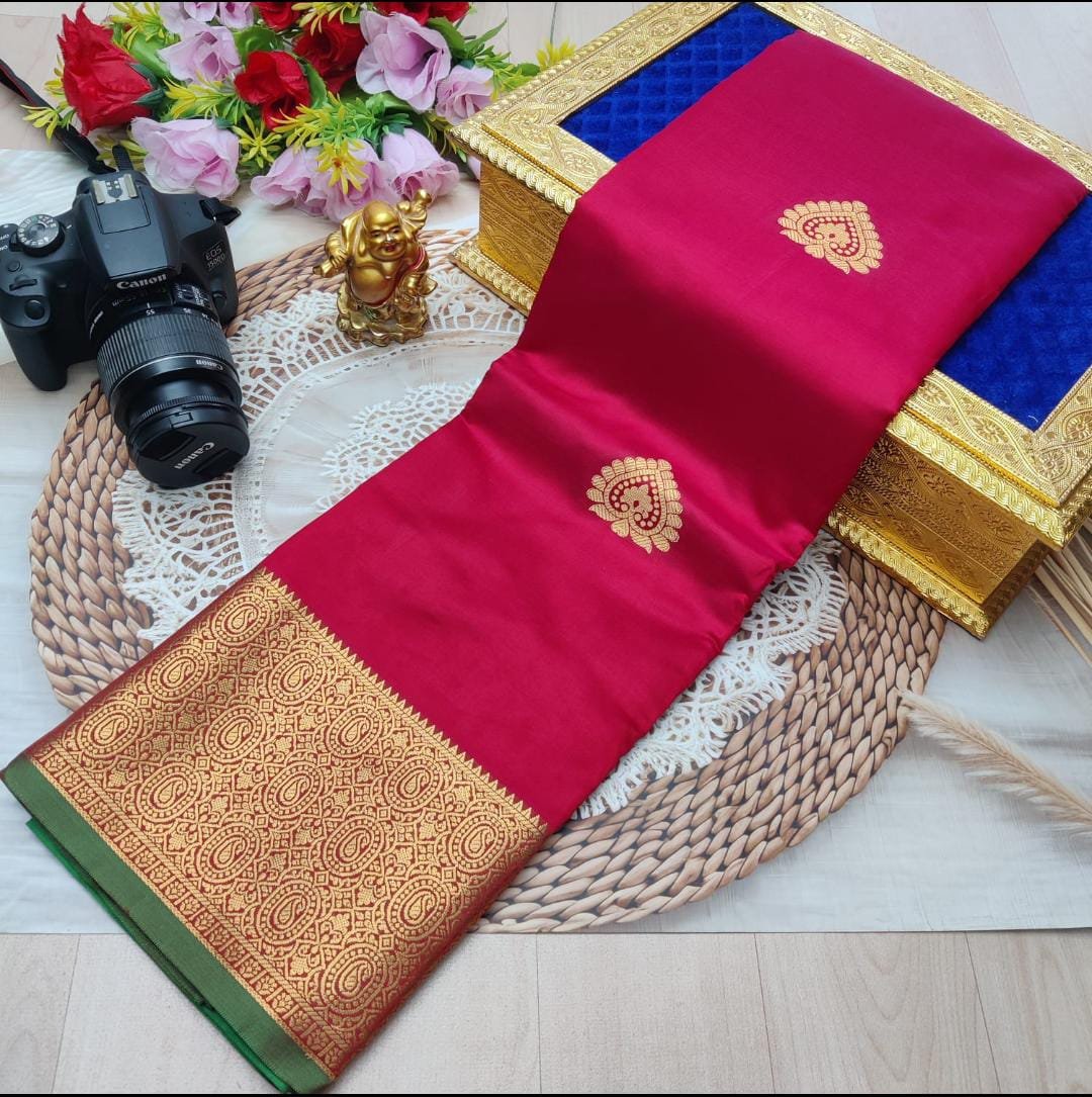 Litchi Soft Silk Sarees image 5