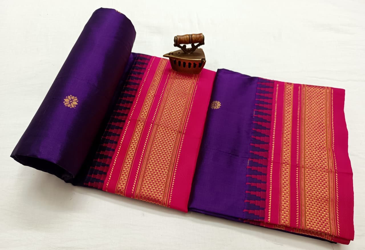 Chandrakor Paithani Pure Silk image 61