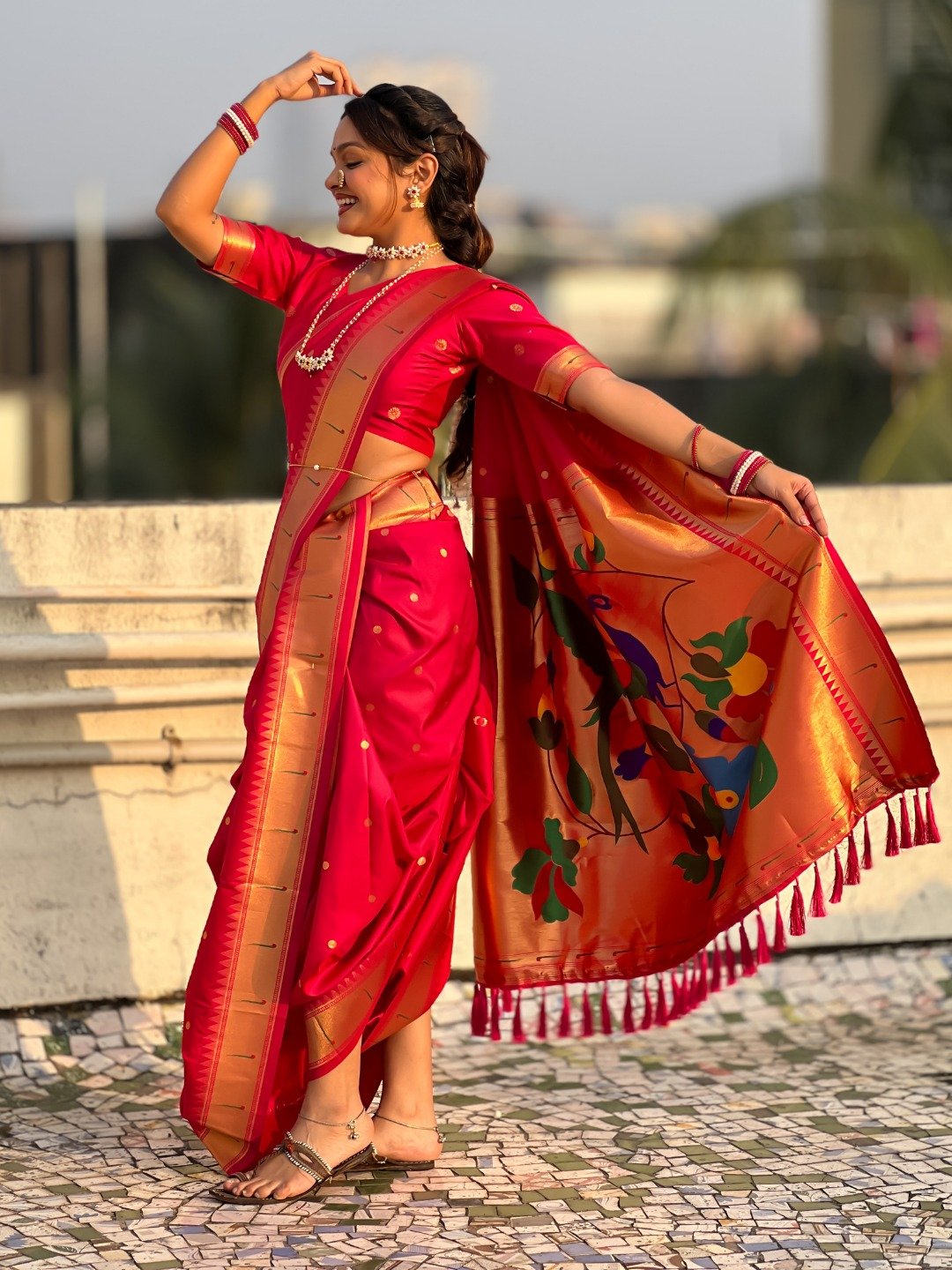 9 Vaar Muniya Paithani image 11