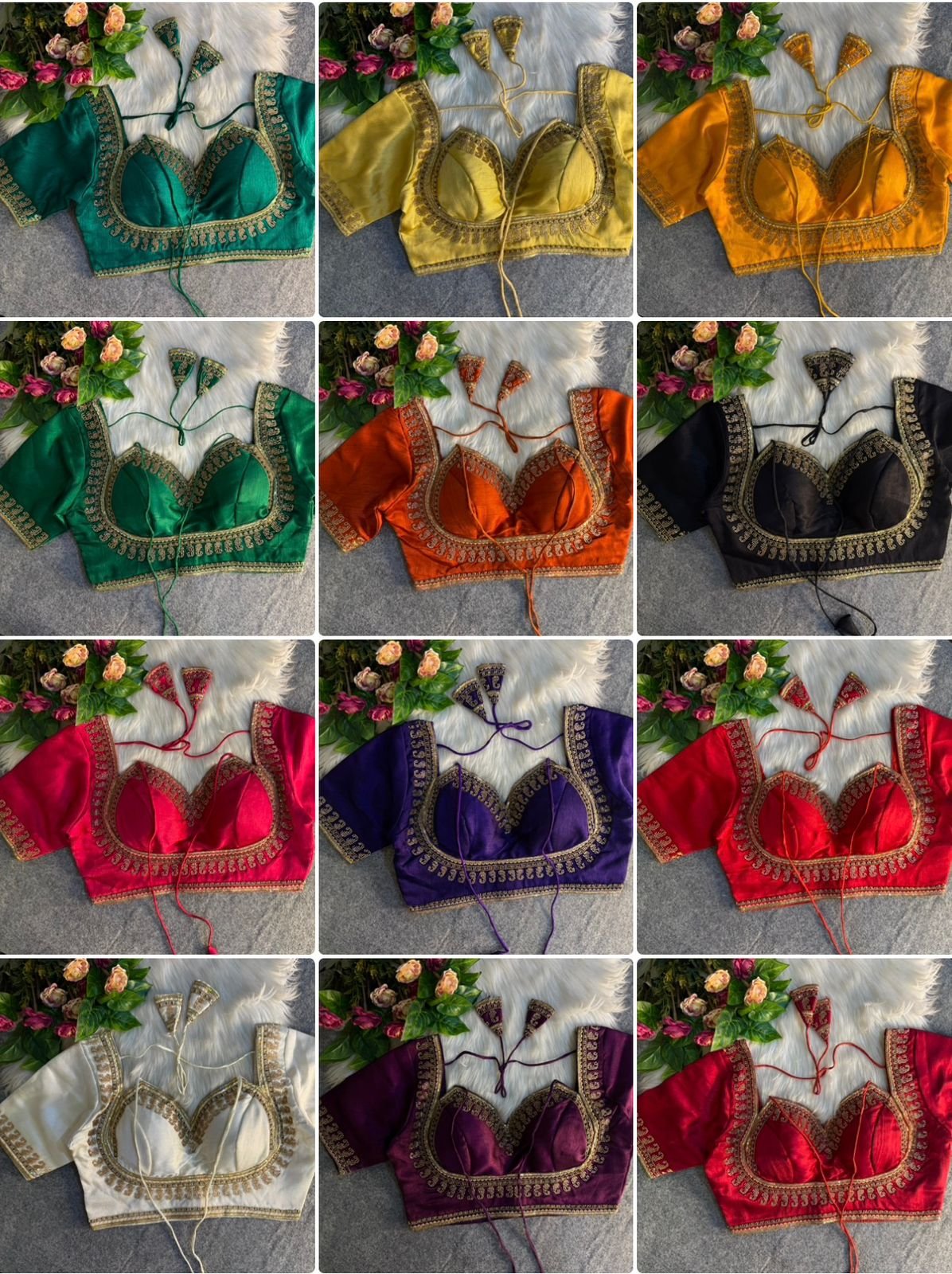 Heavy Jari  Sequence & Beads+ Thread Work image 7