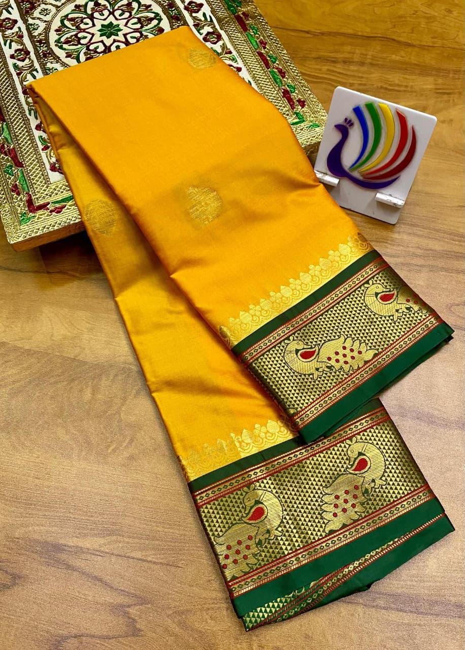 Meena Mor Border Paithani image 27