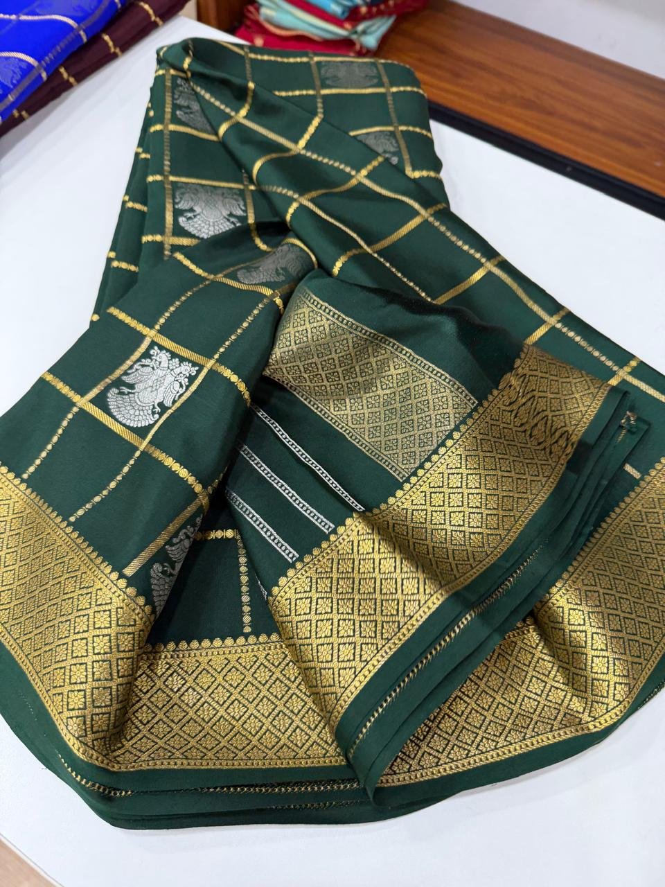 5 Pure Mysore Silk Sarees image 6