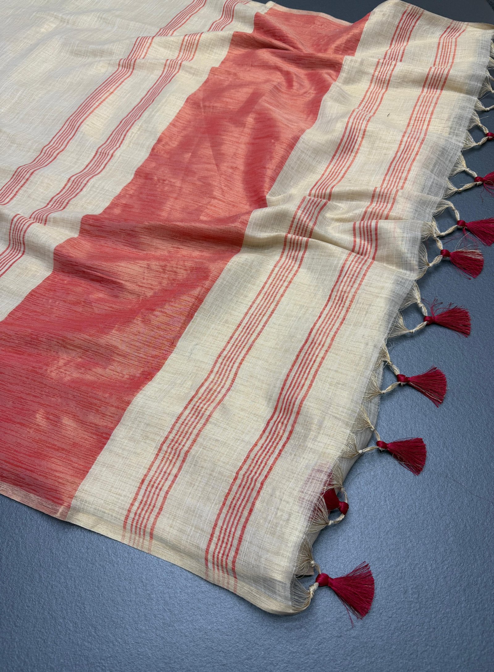 Pure Mysore Silk Soft Linen Saree image 17