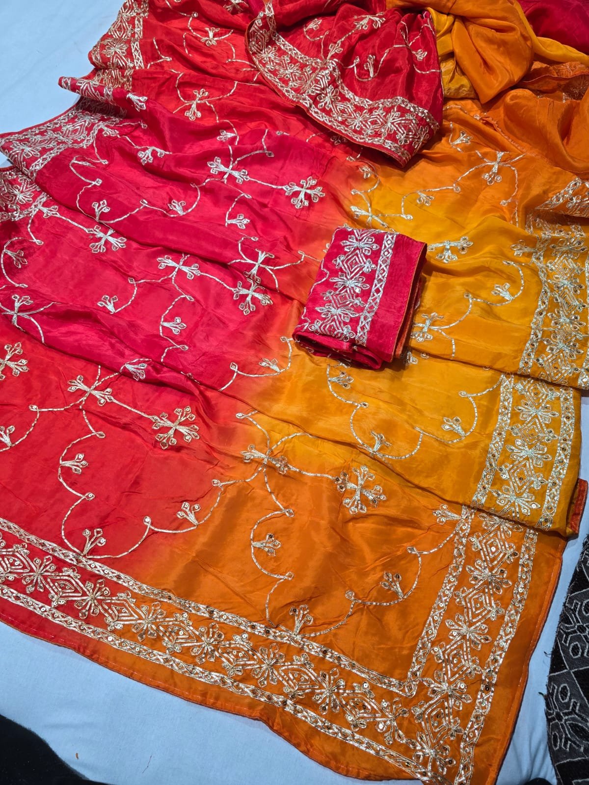 Upada Silk Gota Patti Saree image 2