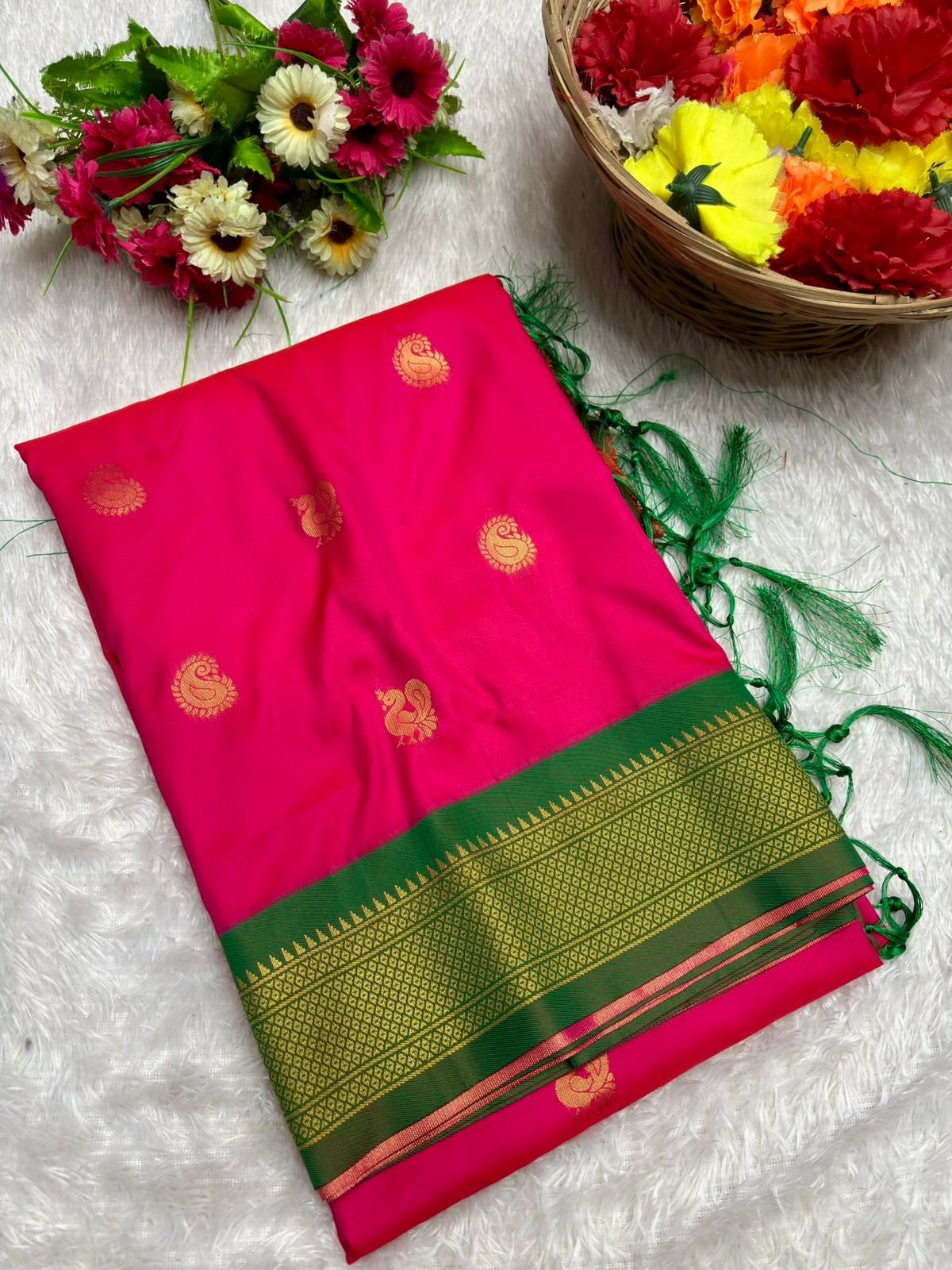Mango Kadiyal Paithani image 13