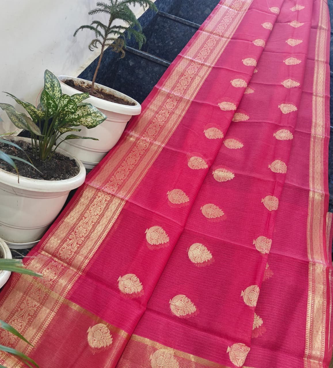 13 Kota Doria Weaving Saree image 4