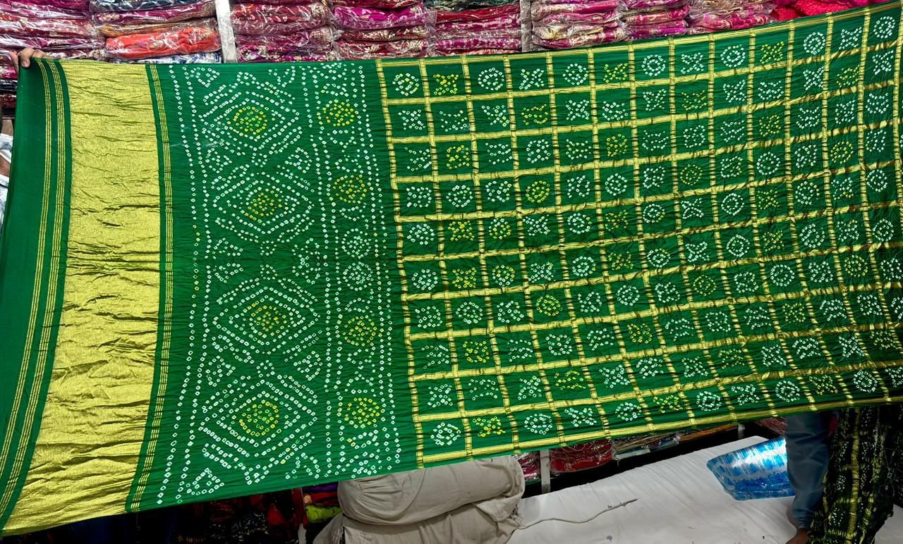 Gharchola Saree with lagdi patta image 2