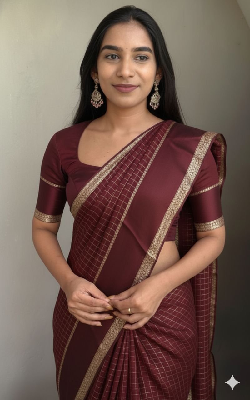 Viscose georgette saree image 3