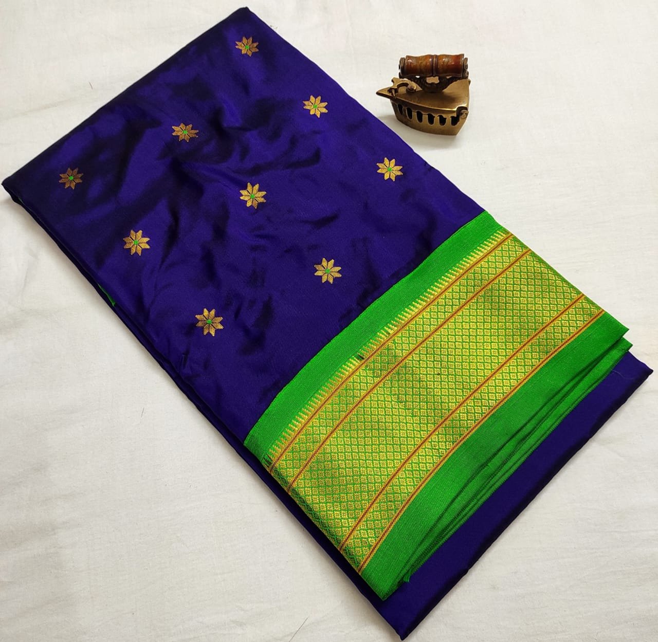 Karnful Pdiyal Paithani Pure Silk image 11