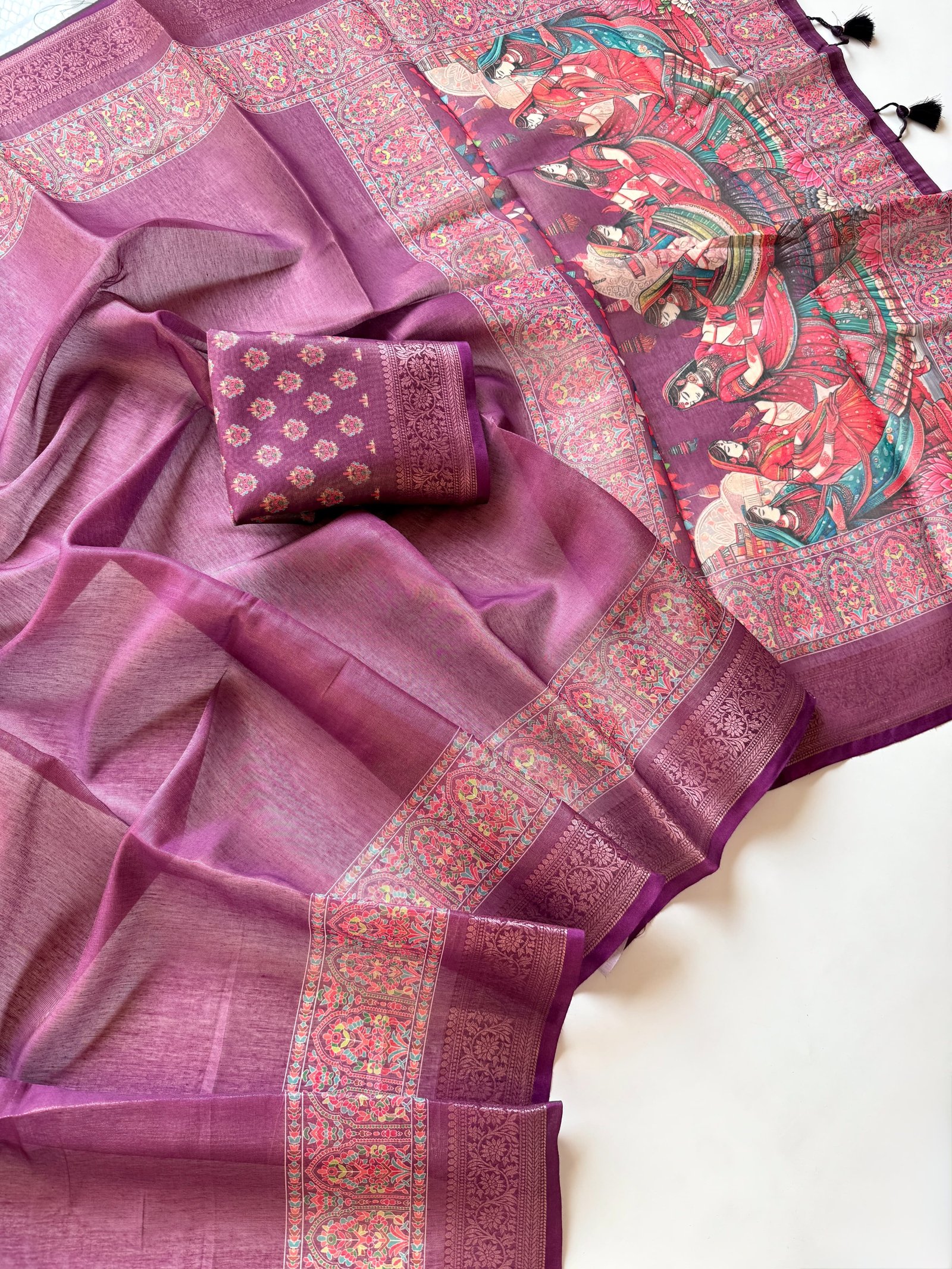 Pure Tissue Erod Silk Jaquard Weaving Saree image 14