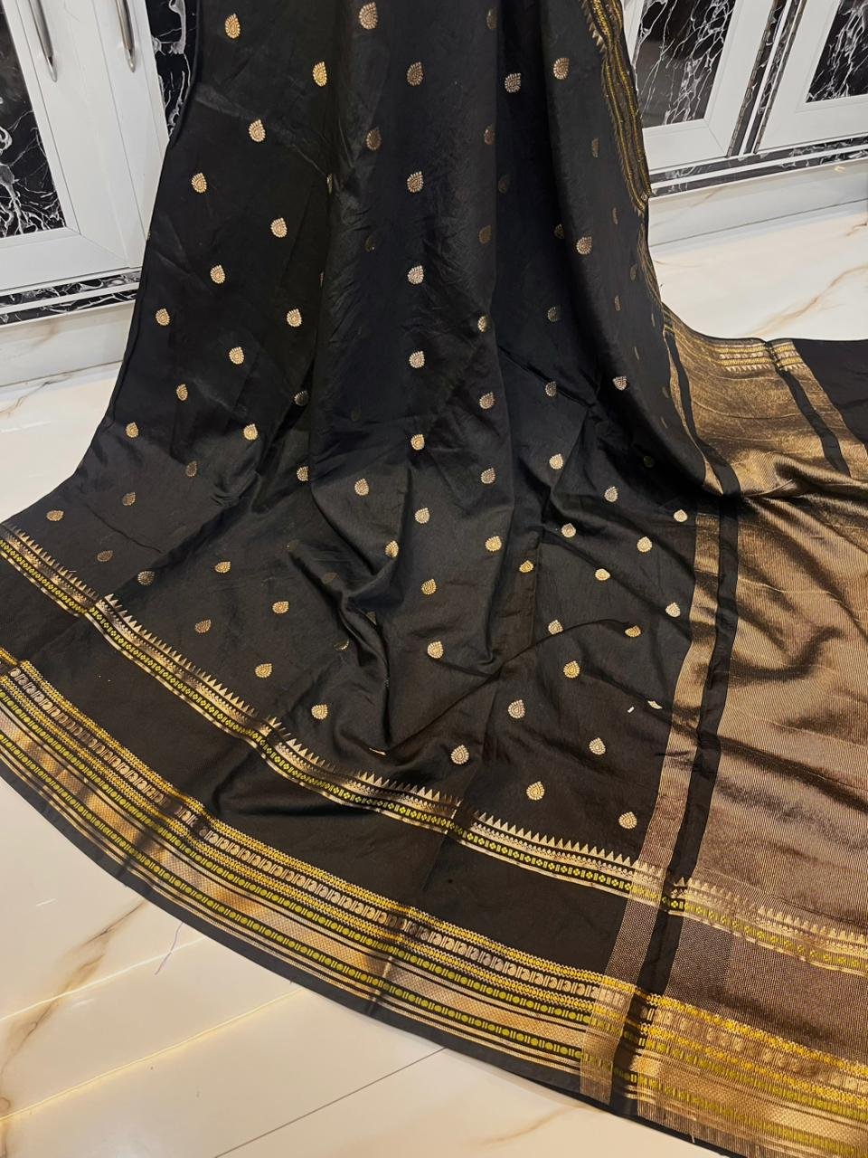 Banarasi Self Tone Semi Silk image 3