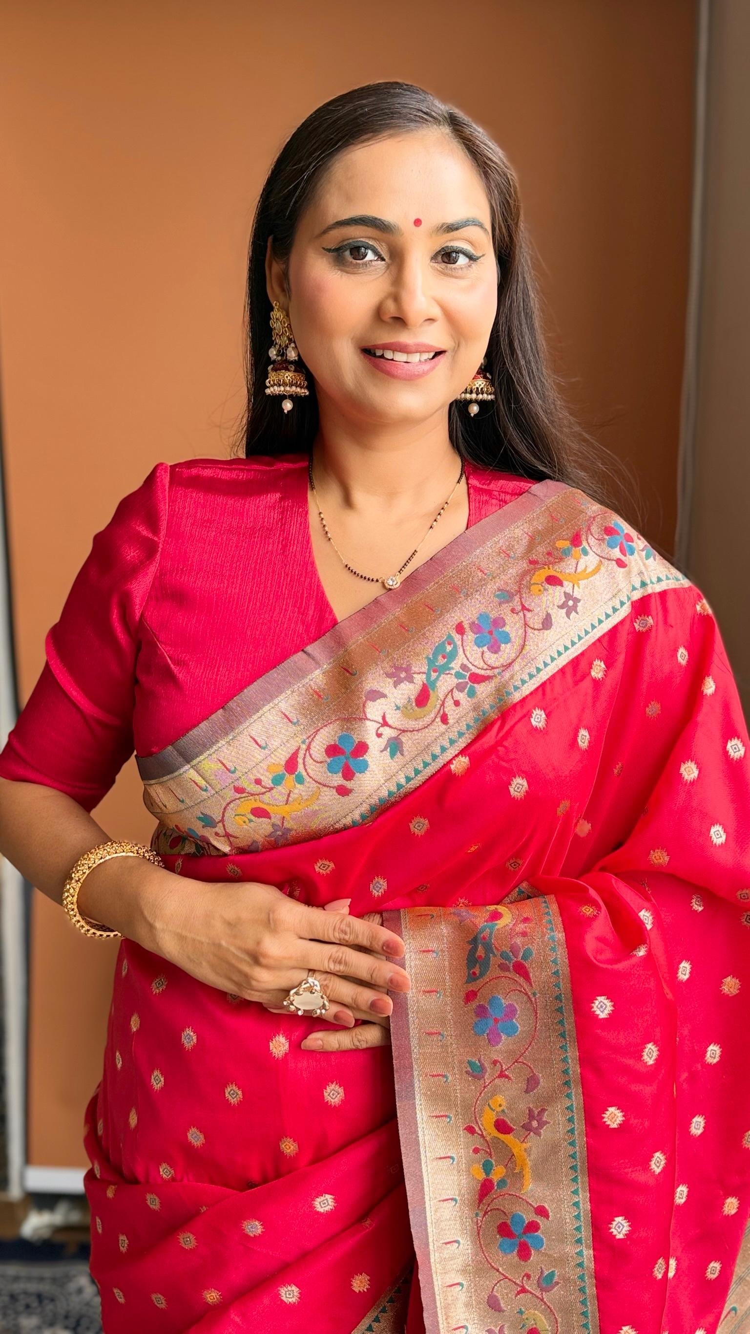 Kalanjali Paithani With Aari Work Blouse image 23