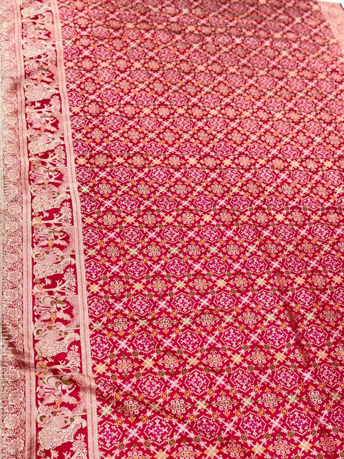 Bridal Gaji Silk Patota Design Saree image 10