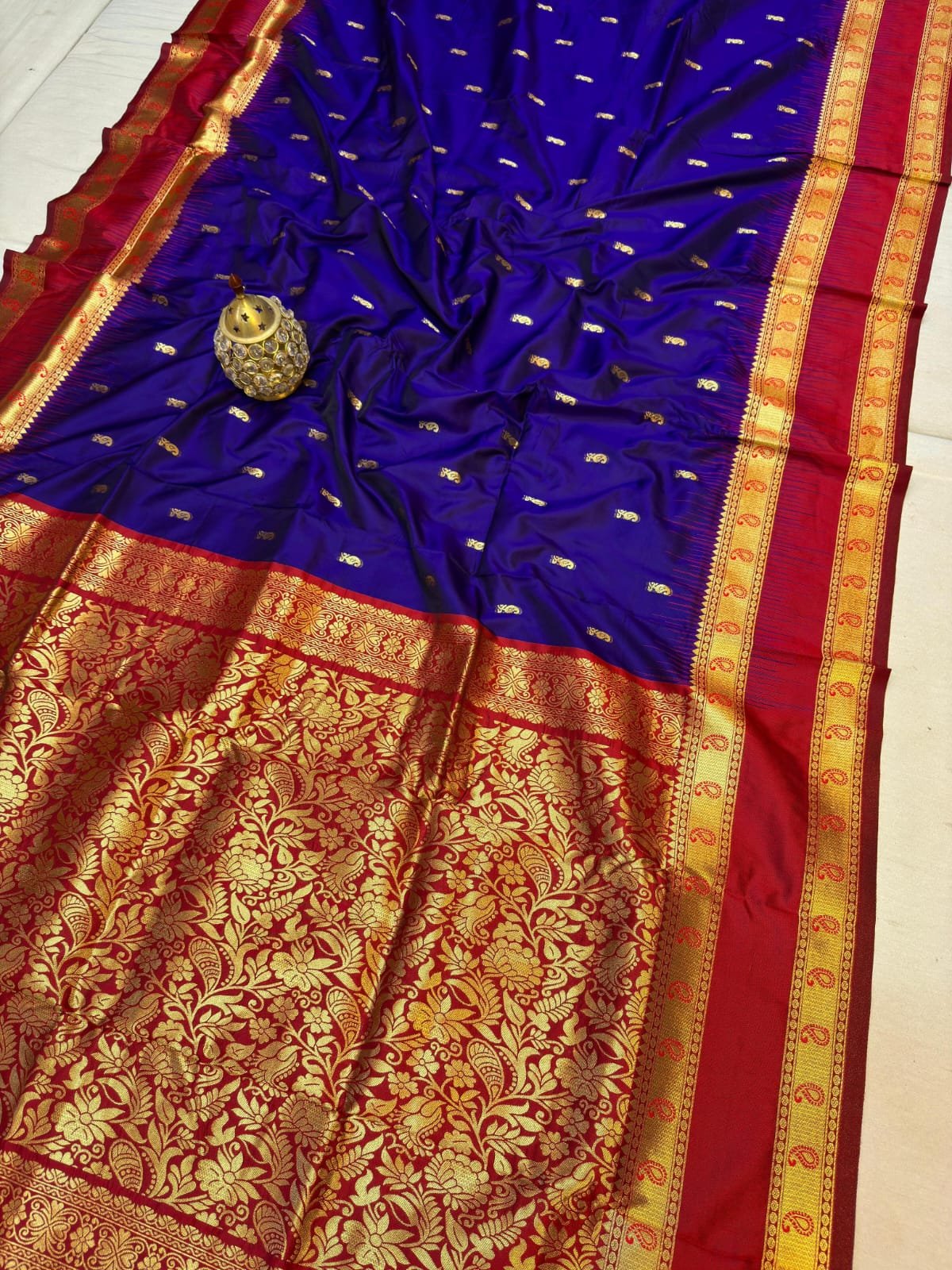 Kanjivaram Paithani Saree image 17
