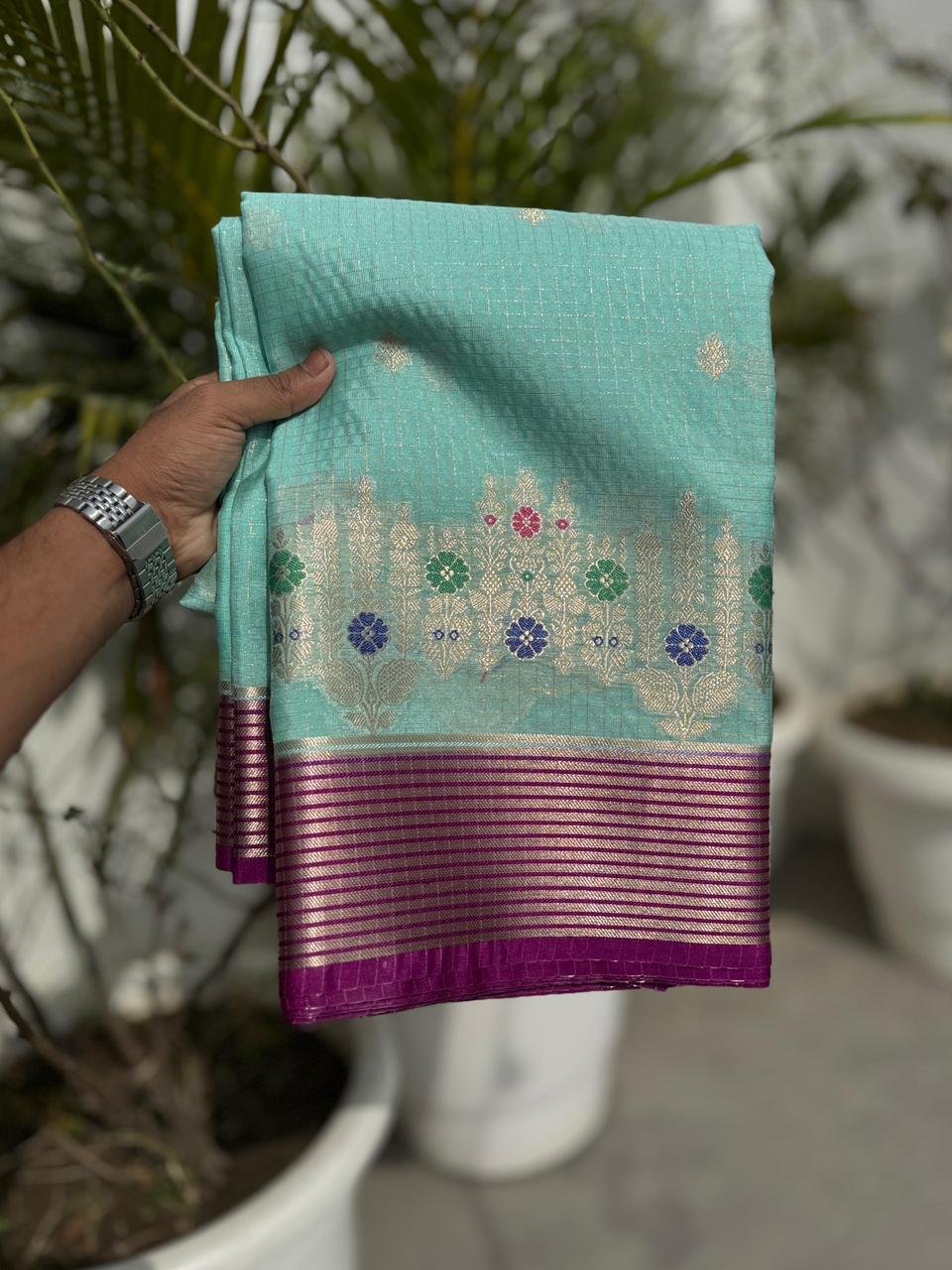 2 Banarasi Dybal Dupion Silk image 16