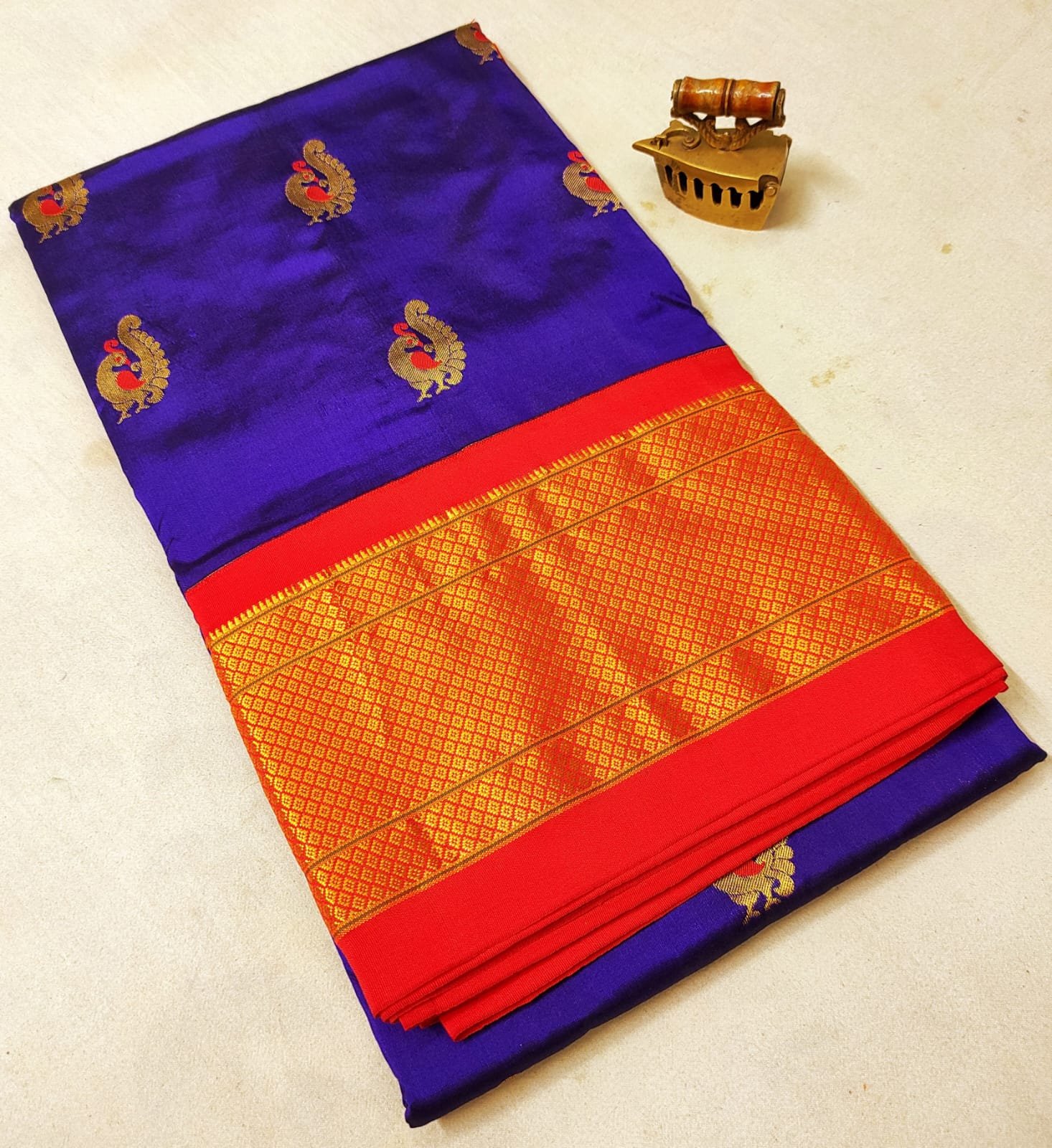 Kadiyal Paithani Pure Silk image 14