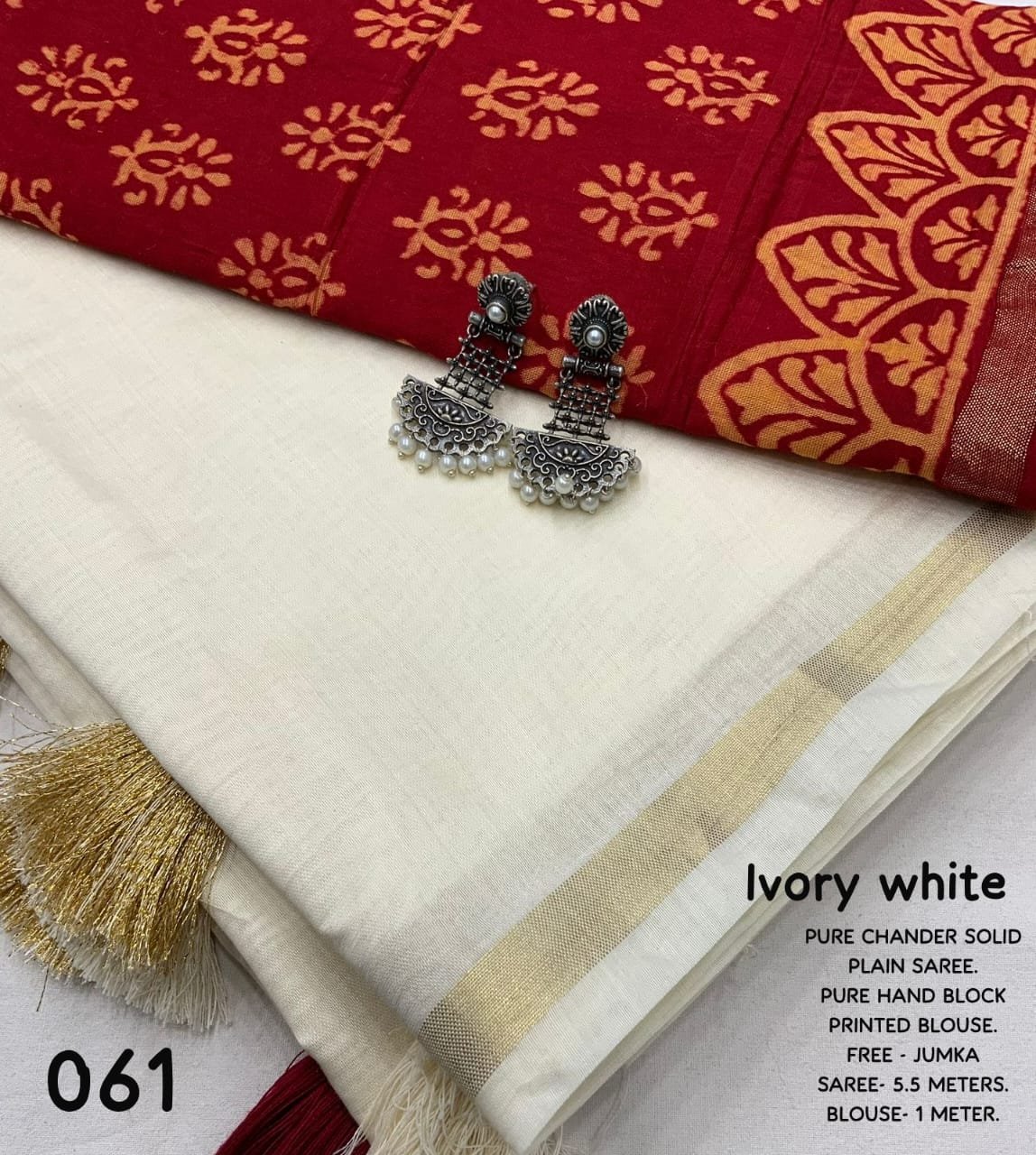 Soft Chanderi Silk Saree image 7