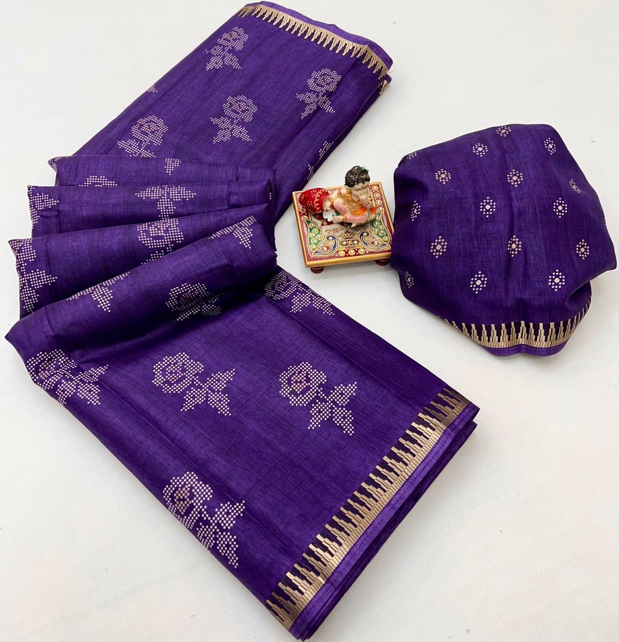 Pure Raw silk Sarees image 7