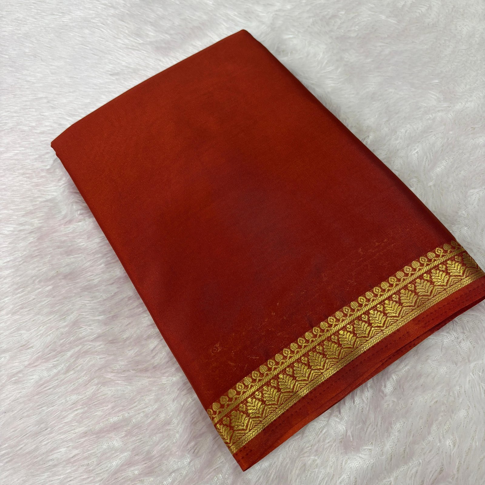 Premium Semi Mysore Silk Sarees with Piping Border image 7