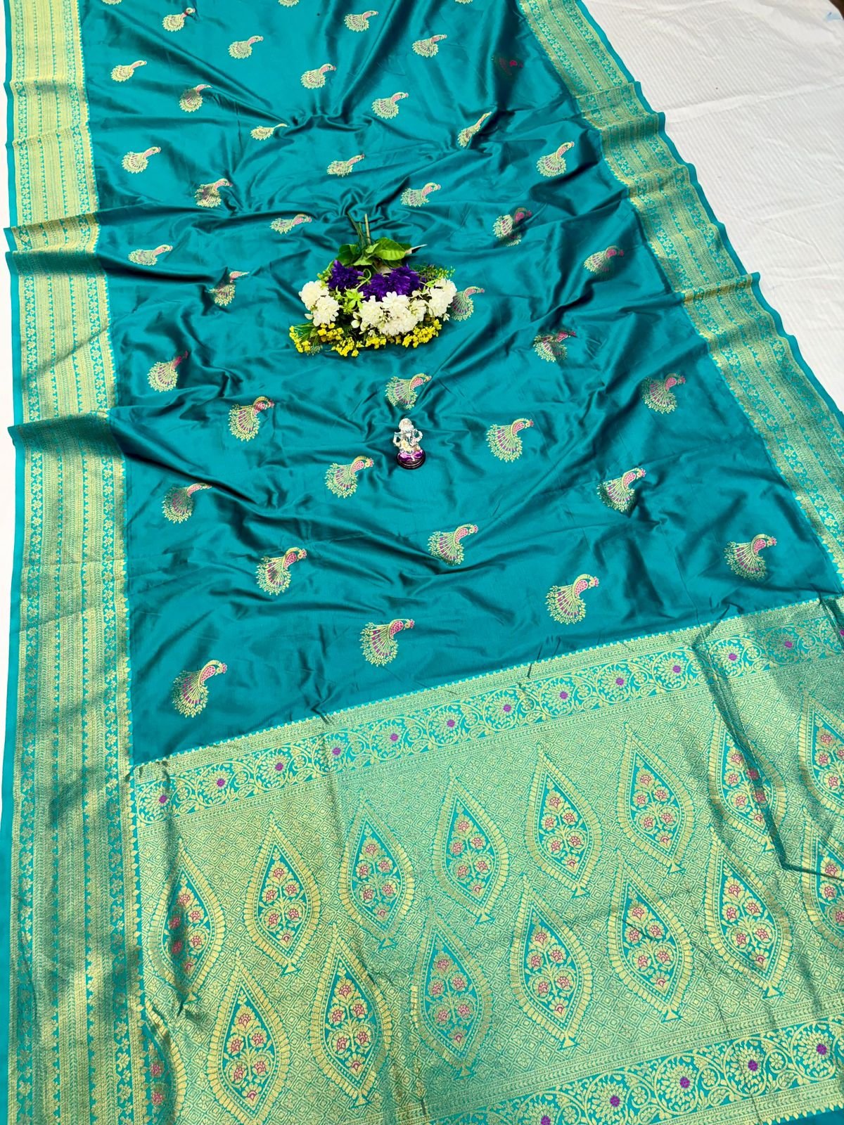 Rashmika Peacock Paithani image 5
