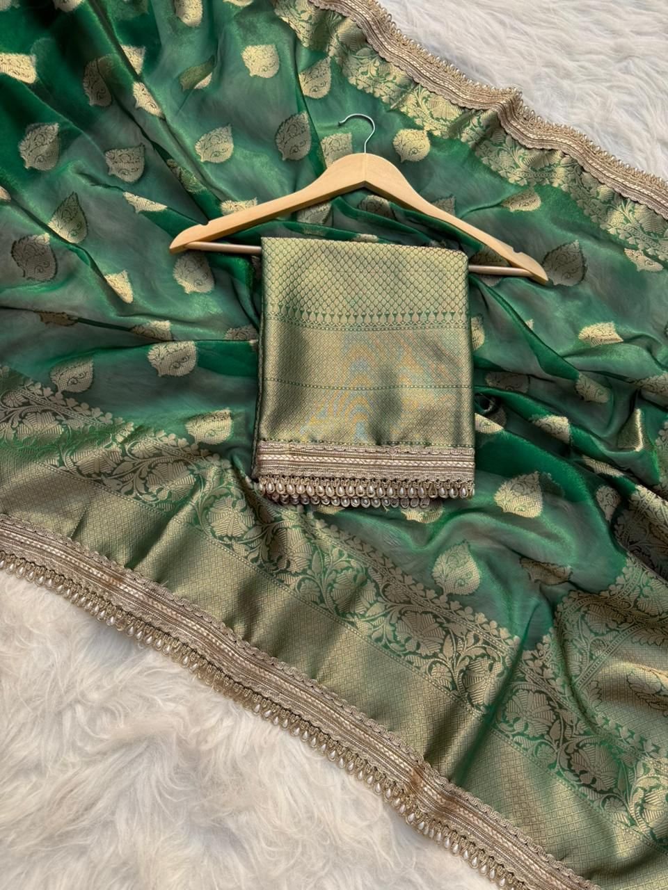 9 Banarasi Tissue Silk image 7
