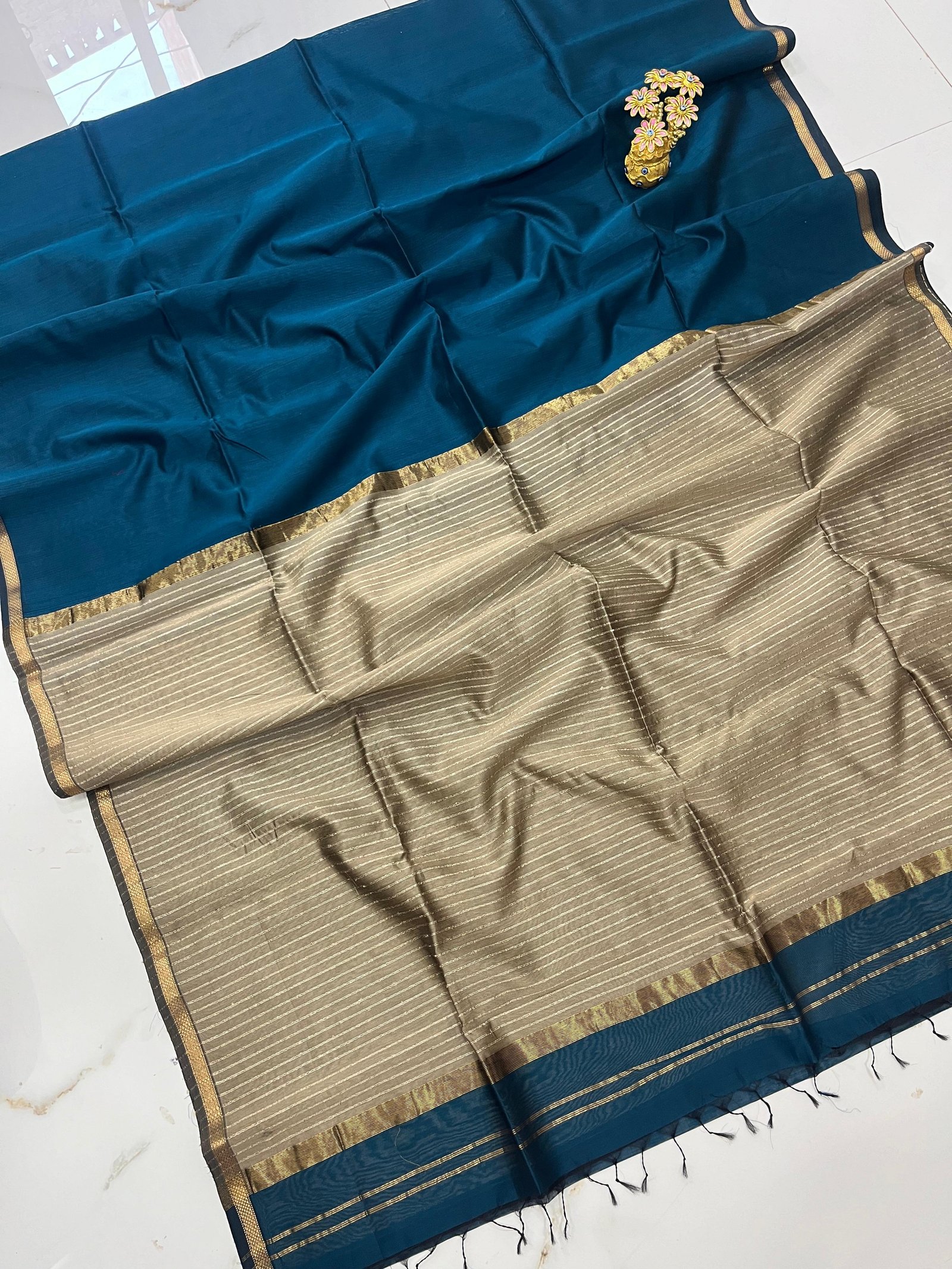 Maheswari Kosa Pallu Saree image 8