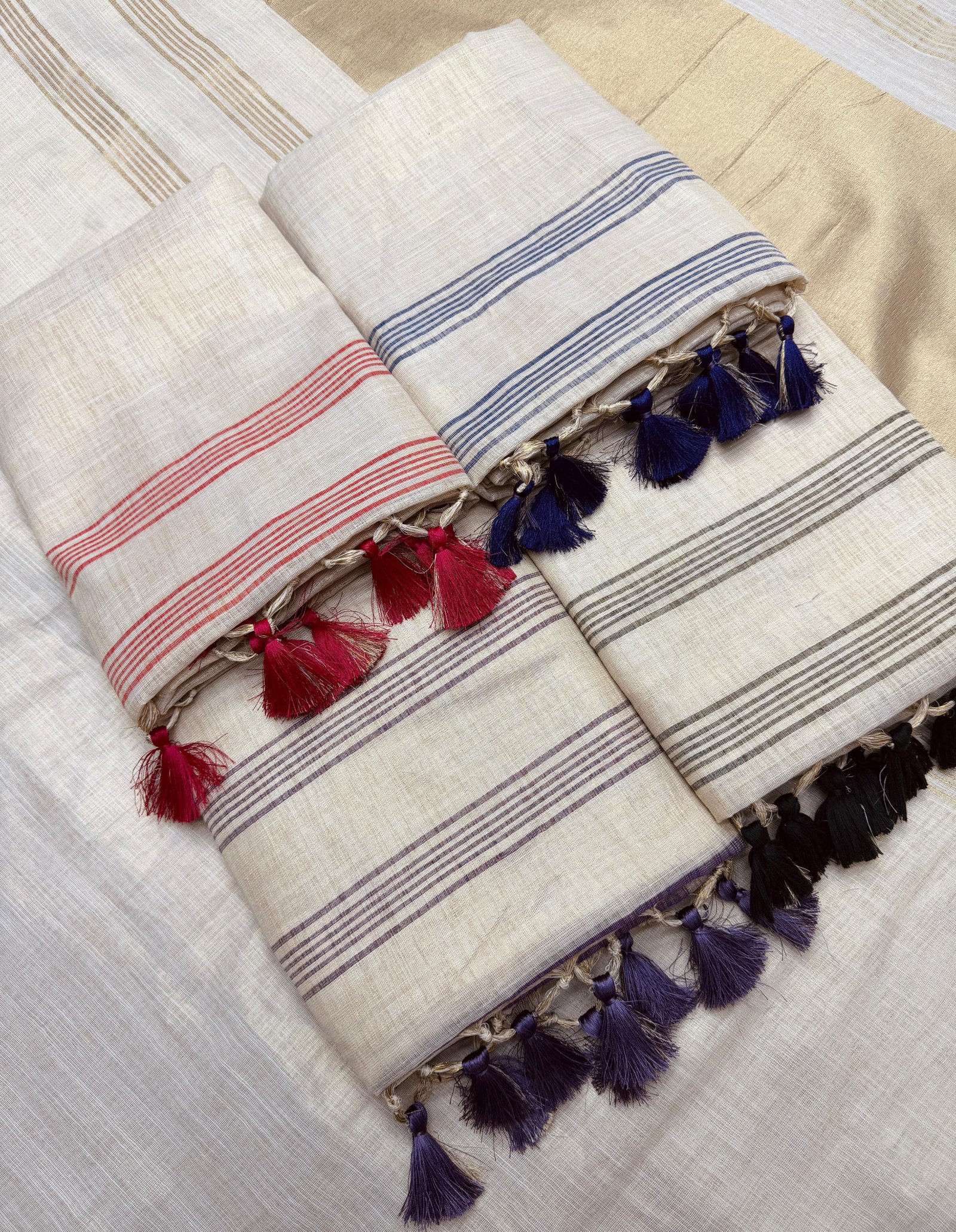 Pure Mysore Silk Soft Linen Saree image 2