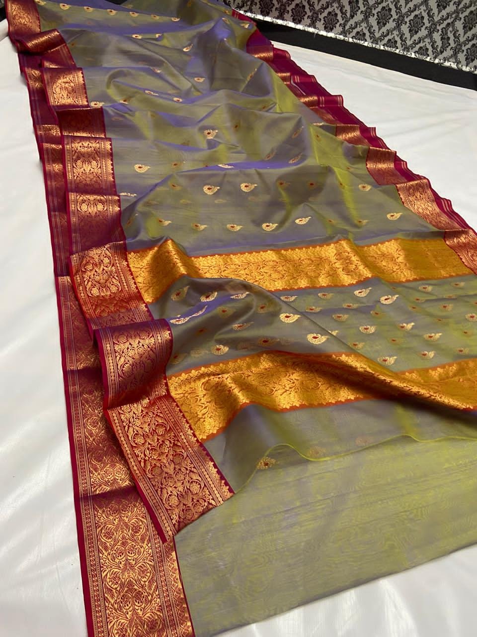 22 Silk Katan Saree image 3
