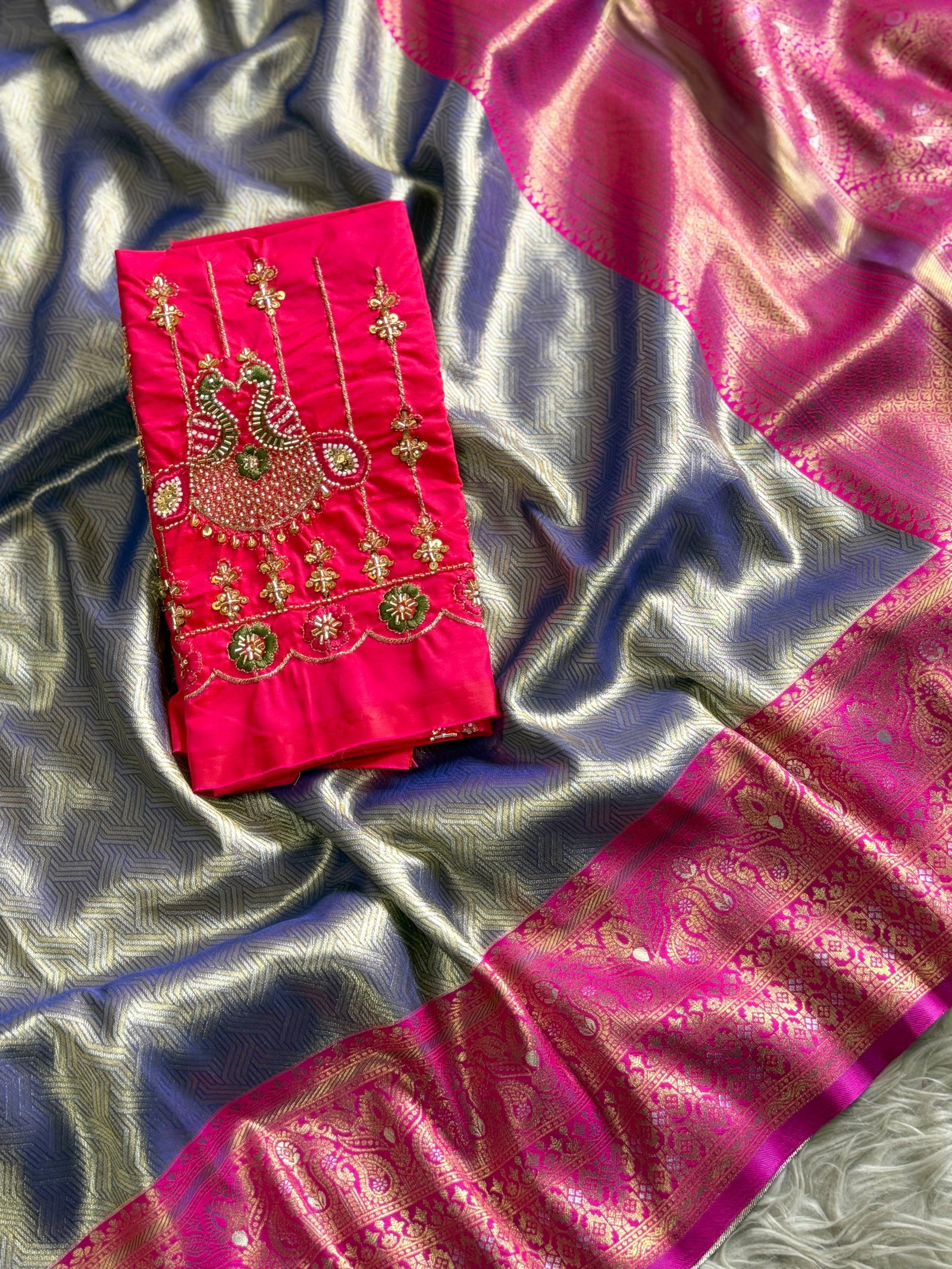 4 Banarasi Tissue Silk image 8