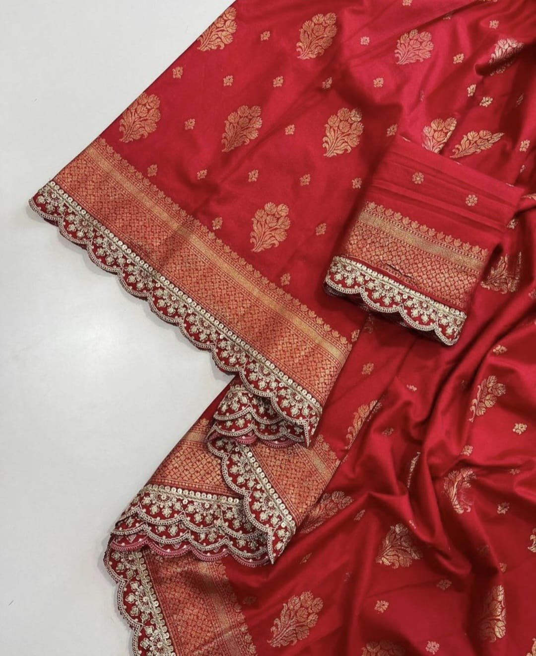 Pure Khaddi Creap Georgette Jaqurad Weaving image 5