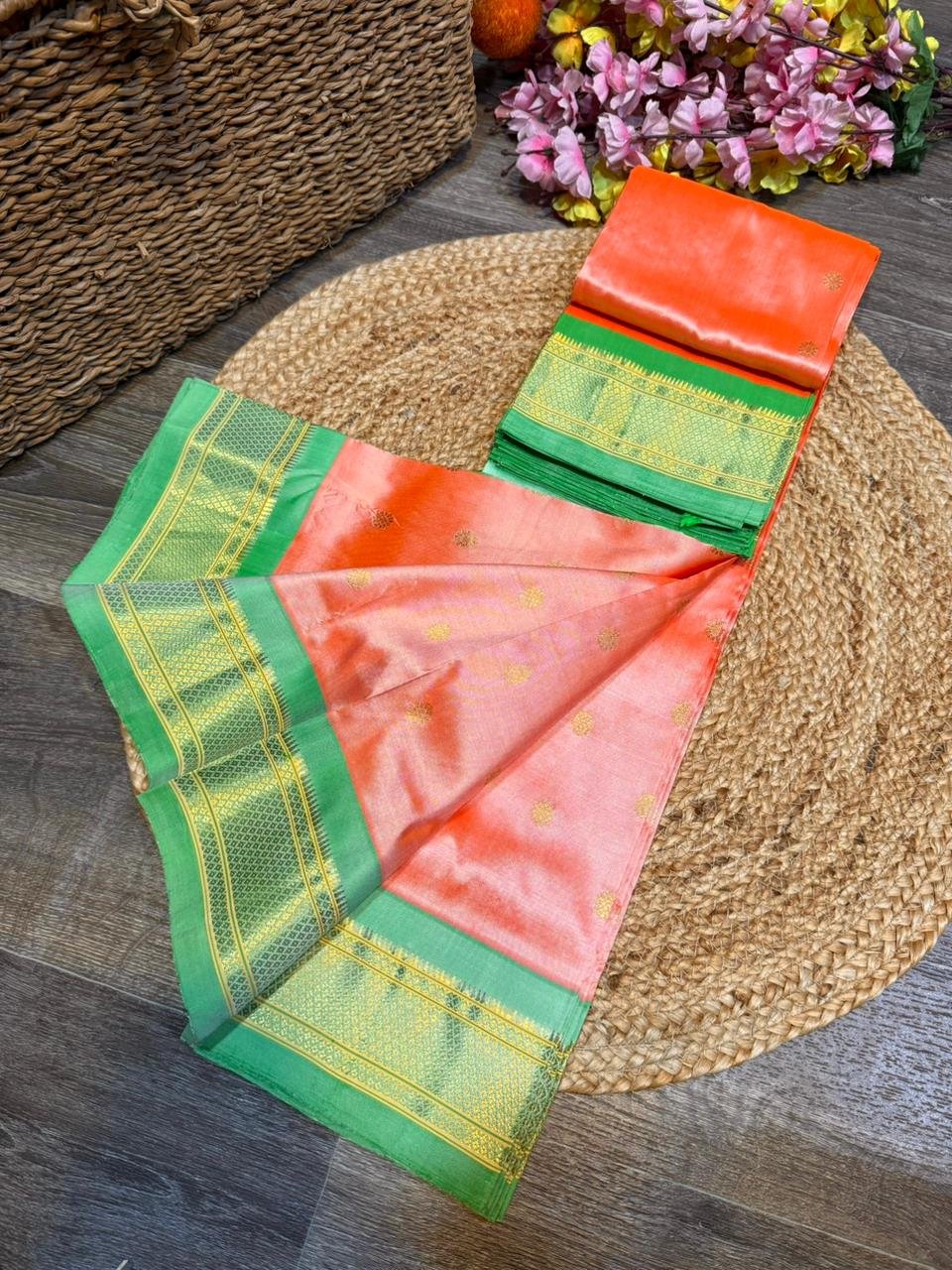 Kalanjali Maharani Paithani Pure Silk image 24