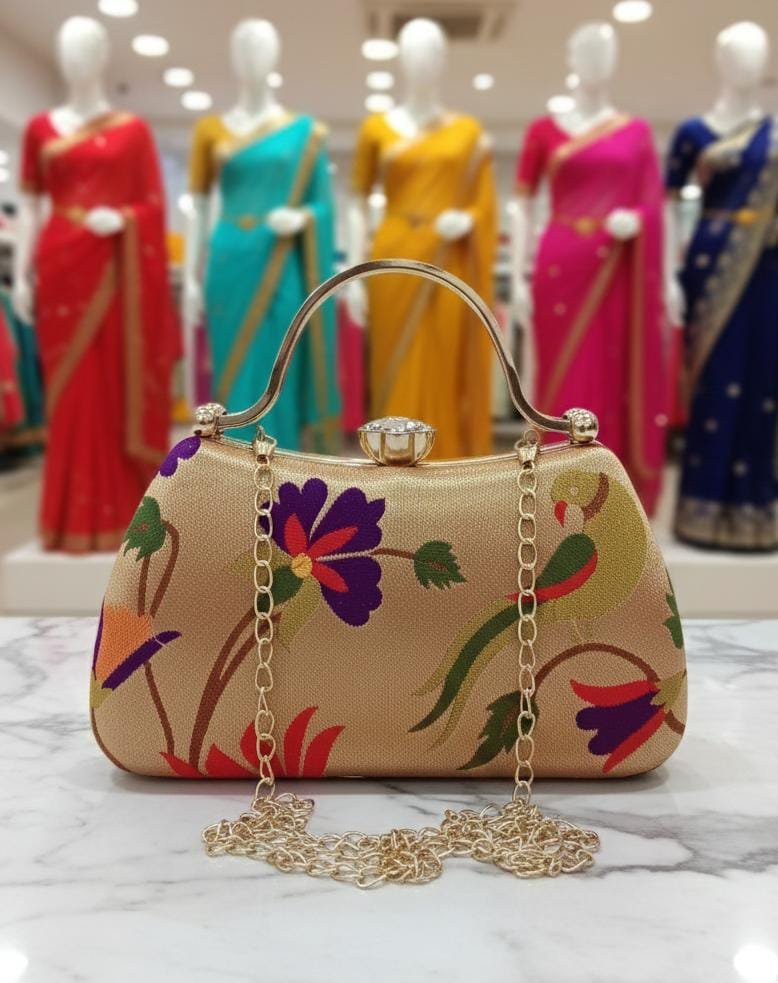 Paithani Clutch Design 4 image 4