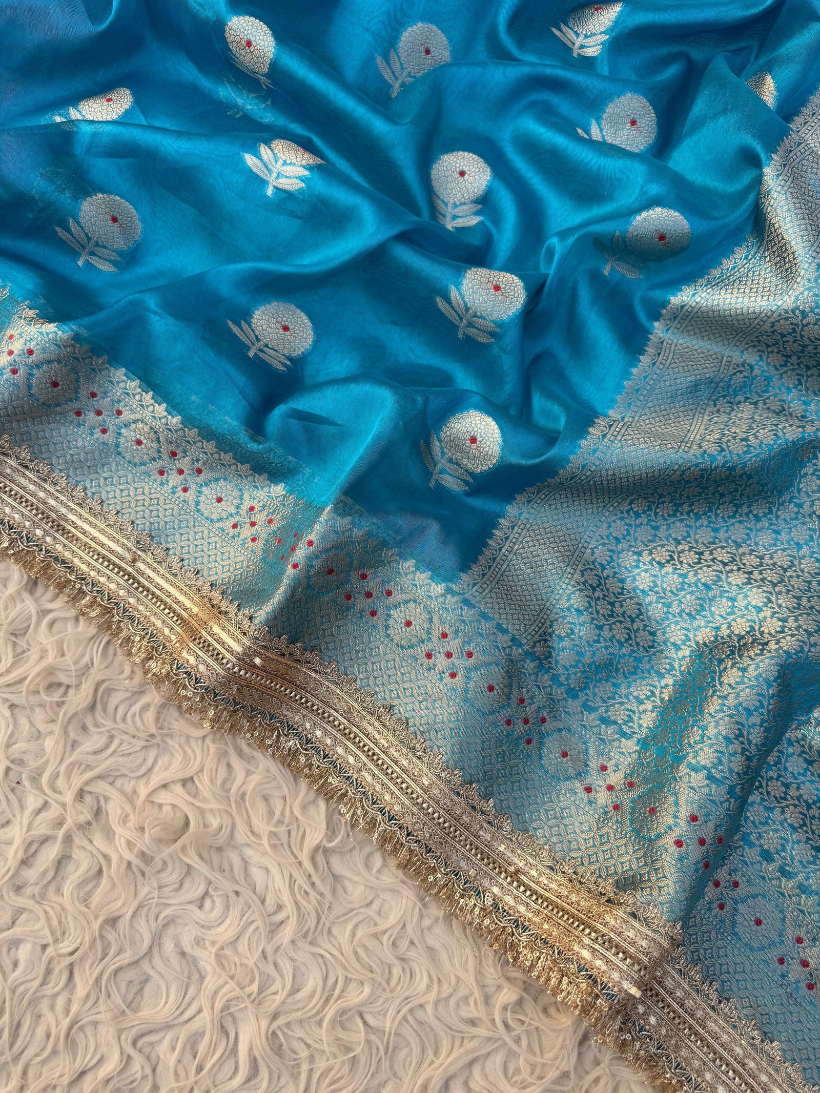 BANARASI TISSUE SILK SAREE image 10