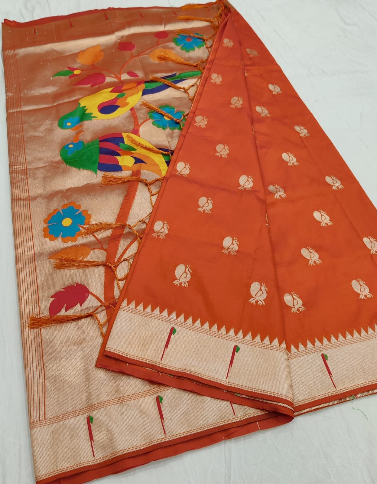 Single Muniya Paithani image 7