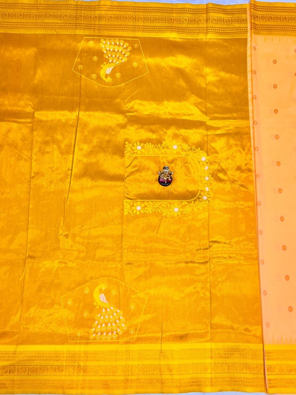 Half Silk South Indian Paithani image 4