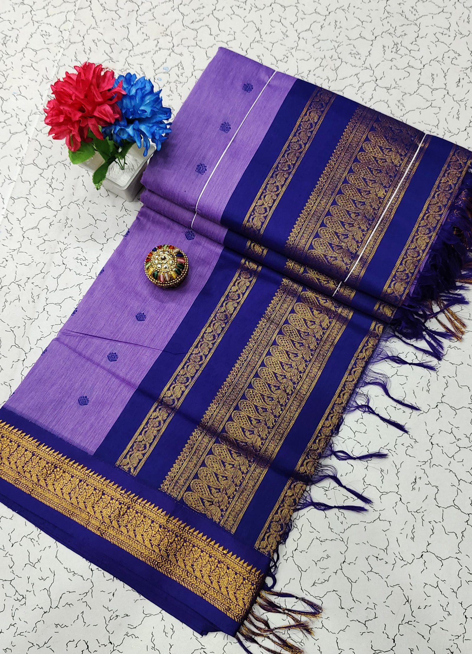 Kalyani Cotton Saree ( BUTTA) image 17