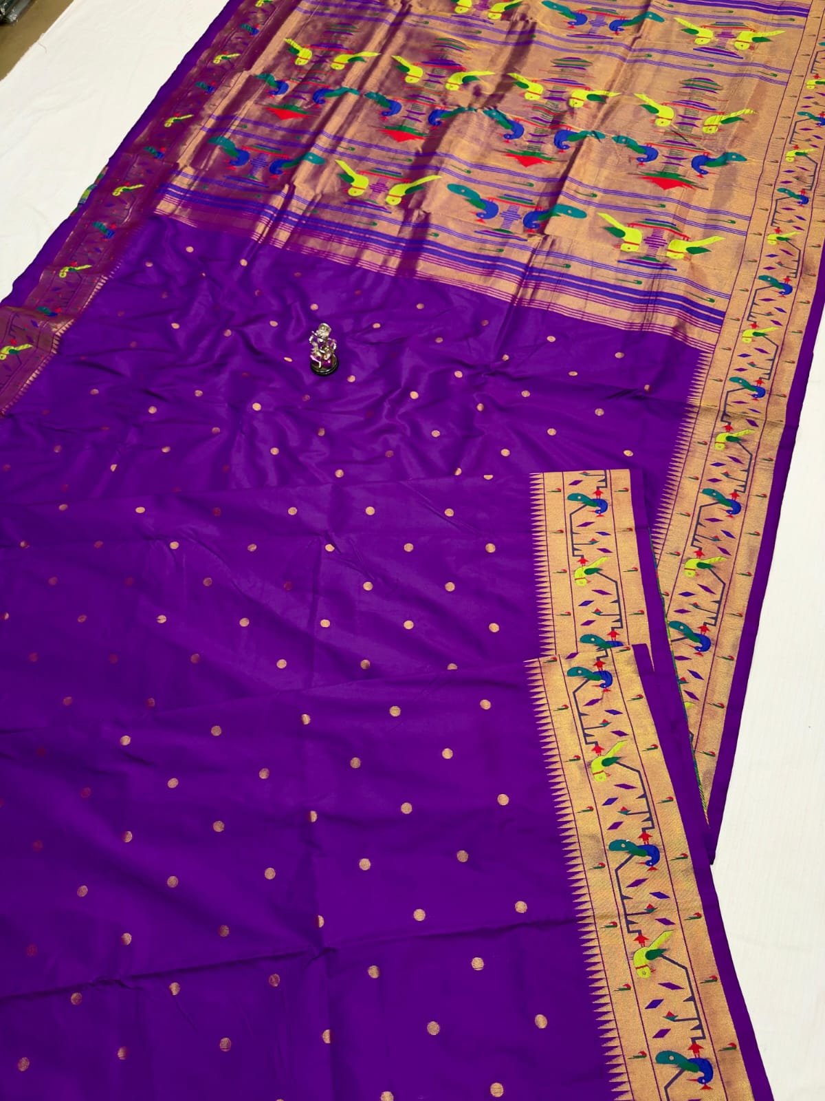 Mor Popat Brocade Paithani image 21