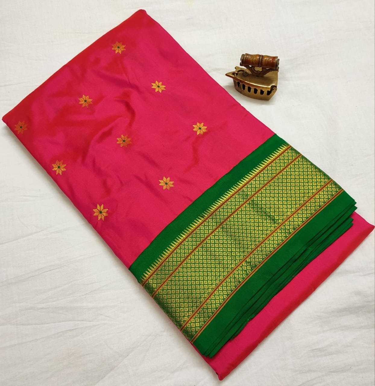 Karnful Pdiyal Paithani Pure Silk