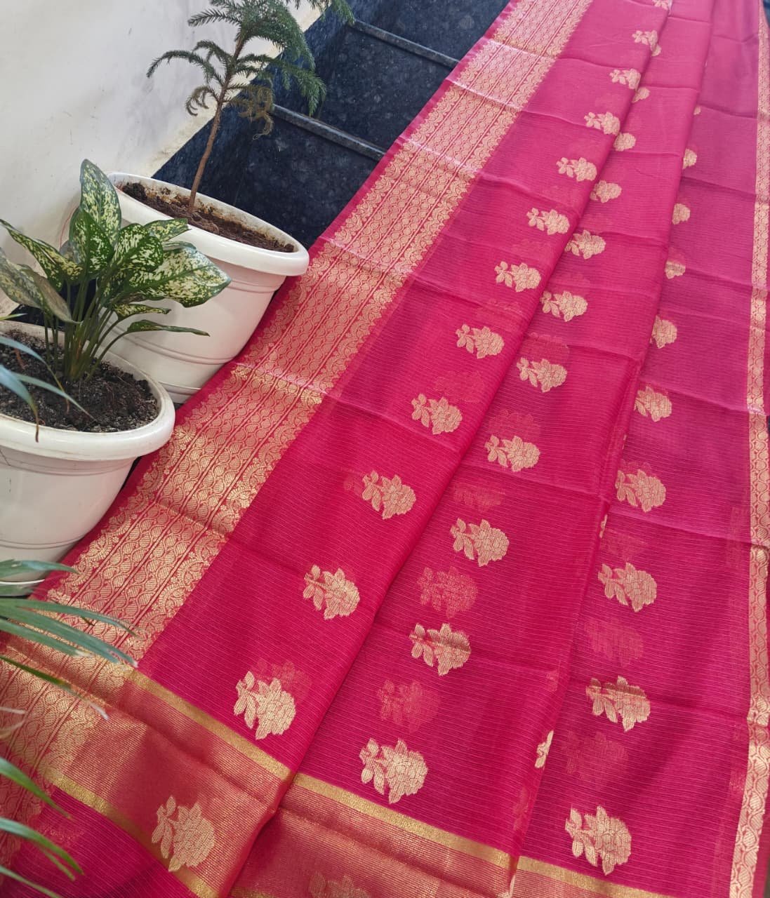 13 Kota Doria Weaving Saree image 6