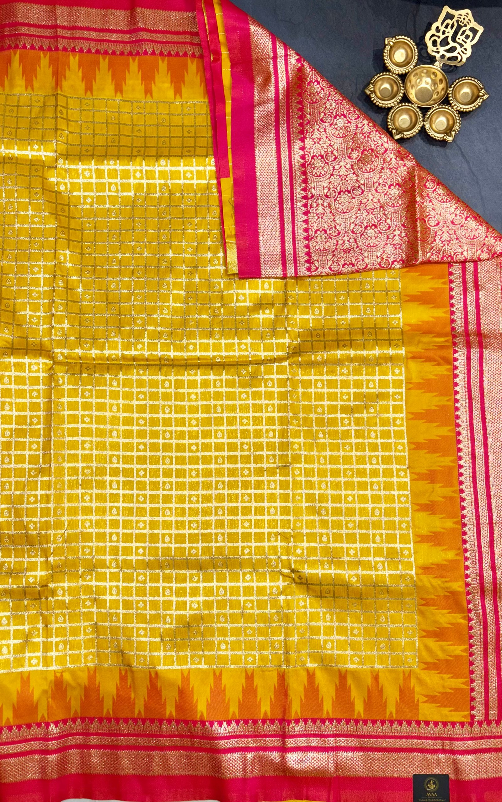 Bridal Semi Gadwal Sarees image 17