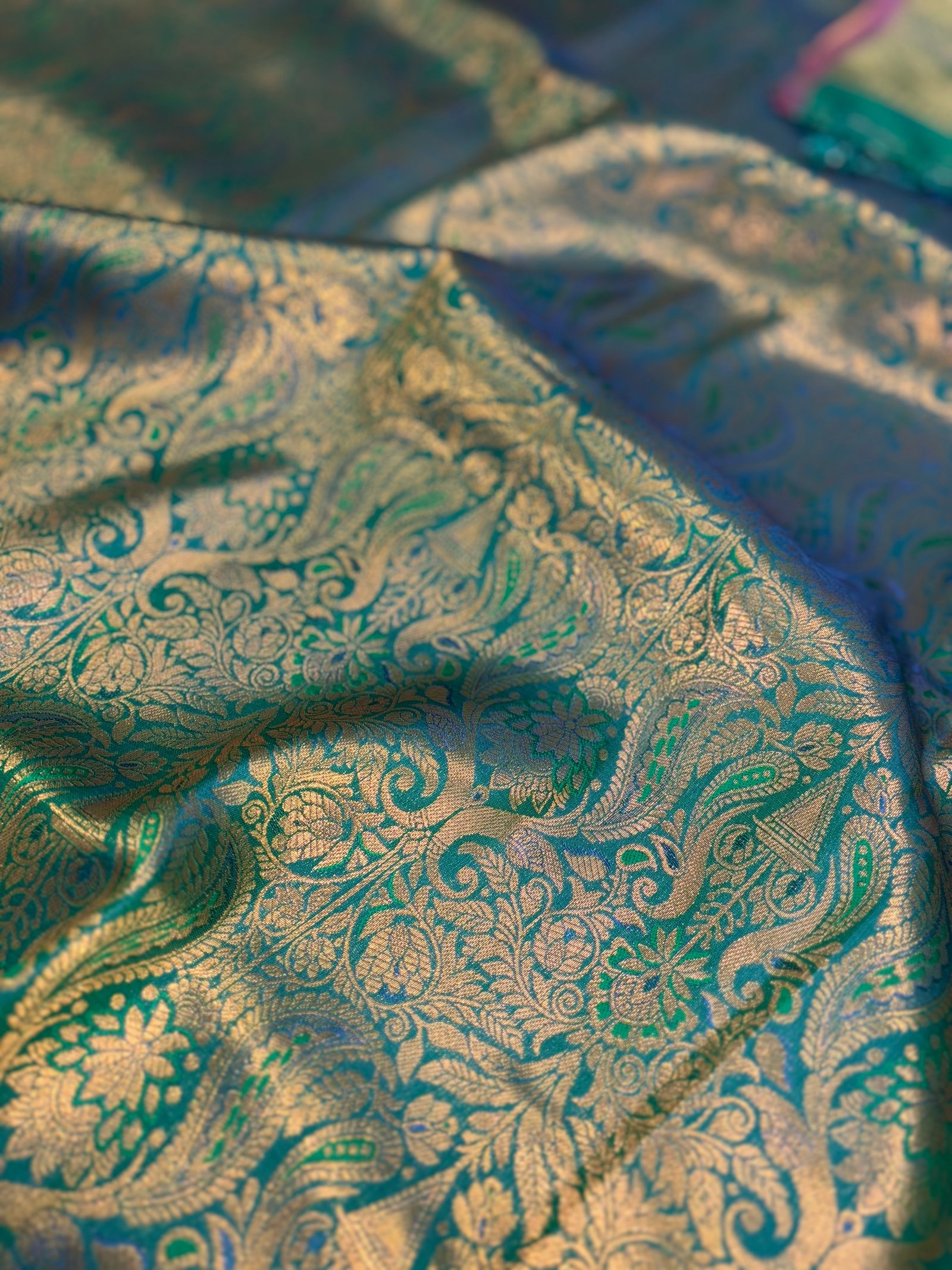 Bridal kanjivaram Semi SIlk Saree image 16